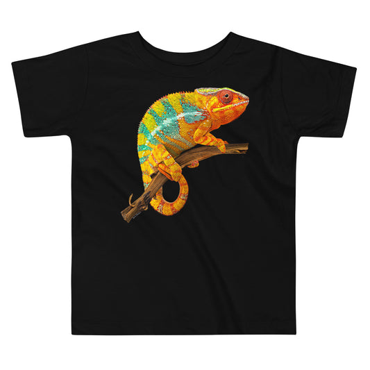 Premium Soft Toddler Tee - Yellow & Green? Chameleon