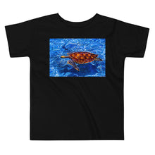 Load image into Gallery viewer, Premium Soft Toddler Tee - Sea Turtle in Blue Water
