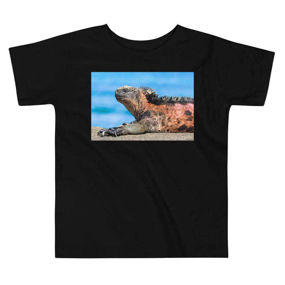 Premium Soft Toddler Tee - Basking Galapagos Marine Iguana