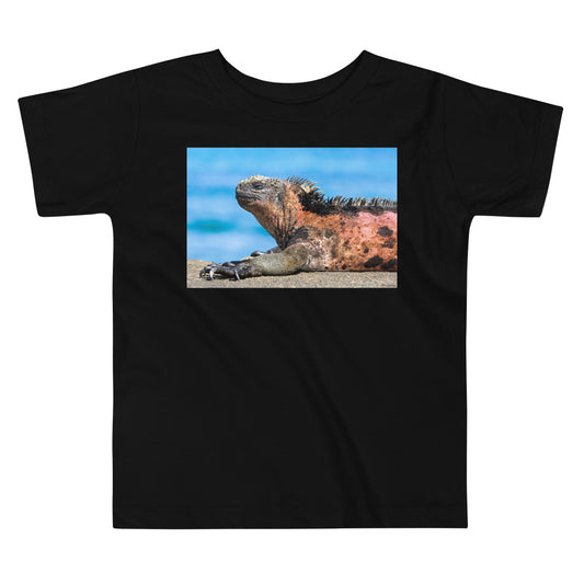 Premium Soft Toddler Tee - Basking Galapagos Marine Iguana