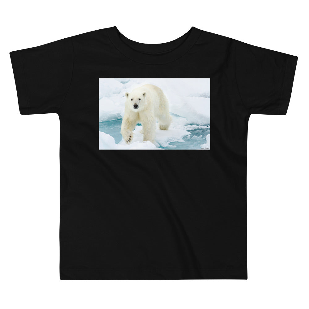 Premium Soft Toddler Tee - Polar Bear on Ice