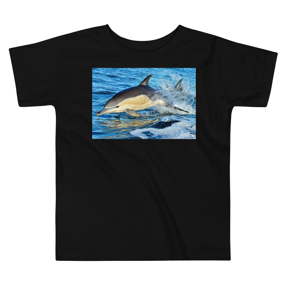 Premium Soft Toddler Tee - Dolphin Splash