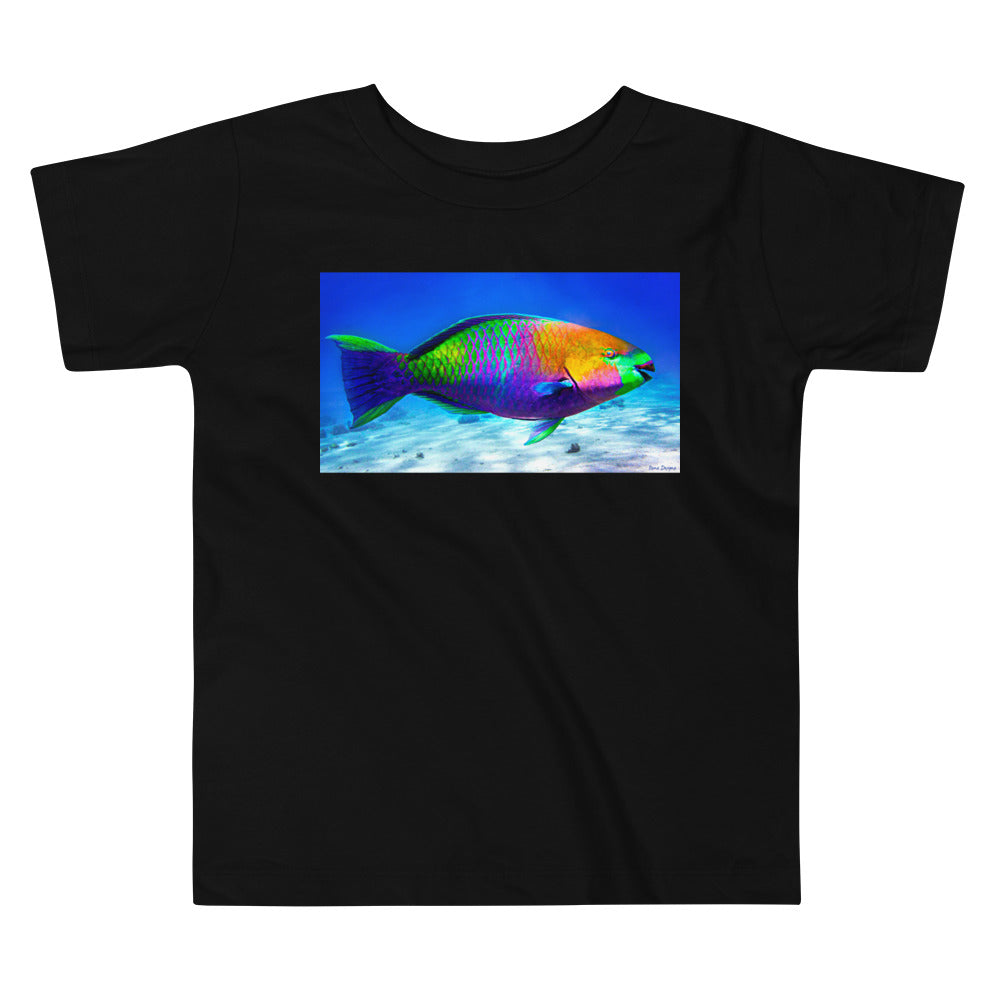 Premium Soft Toddler Tee - Parrot Fish