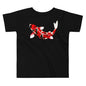 Premium Soft Toddler Tee - Red & Black Koi