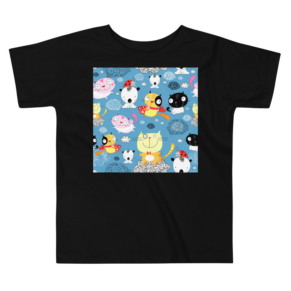 Premium Soft Toddler Tee - Happy Cats
