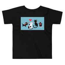 Load image into Gallery viewer, Premium Soft Toddler Tee - Cats in Love
