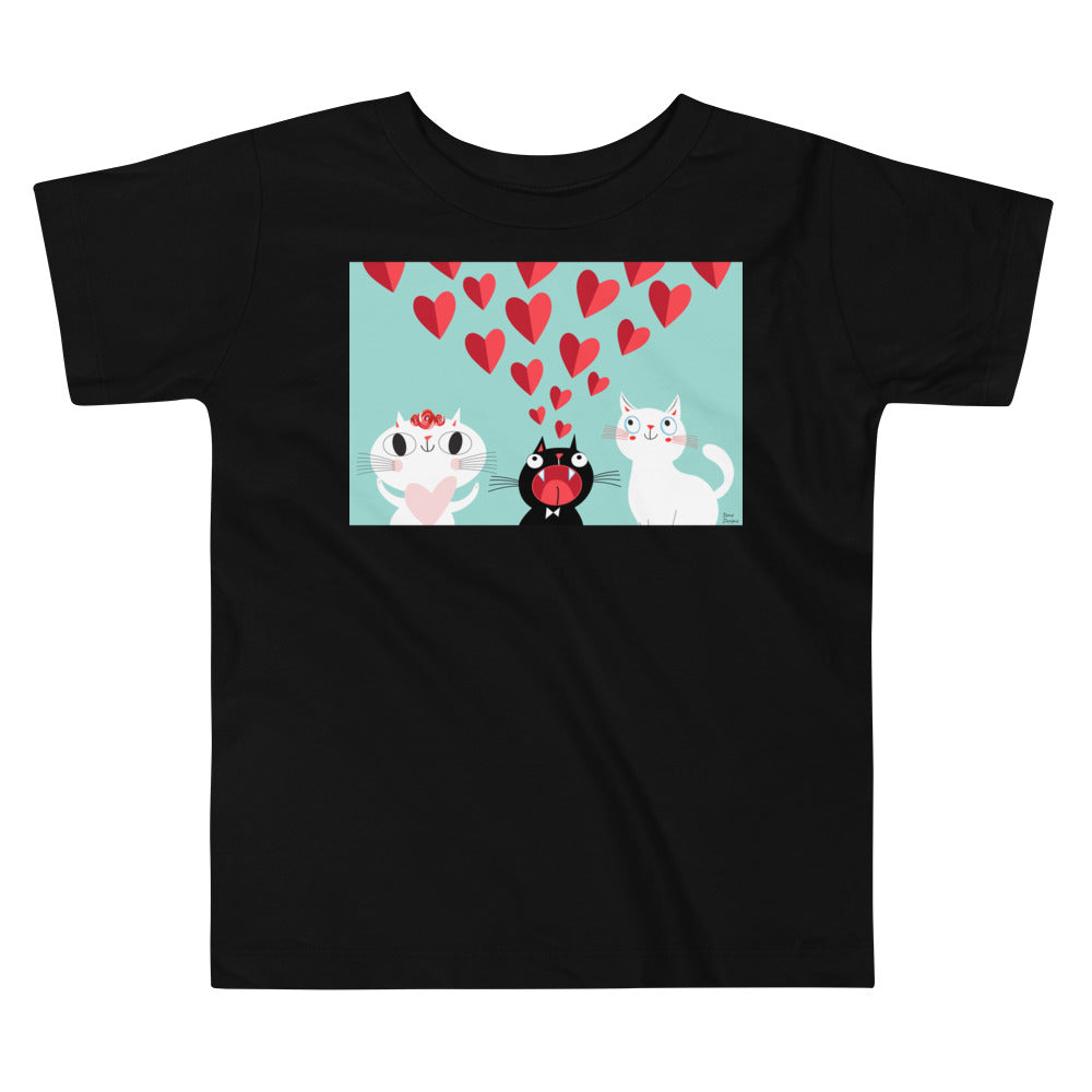 Premium Soft Toddler Tee - Cats in Love