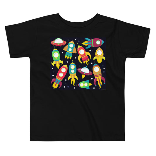 Premium Soft Toddler Tee - Space Ships