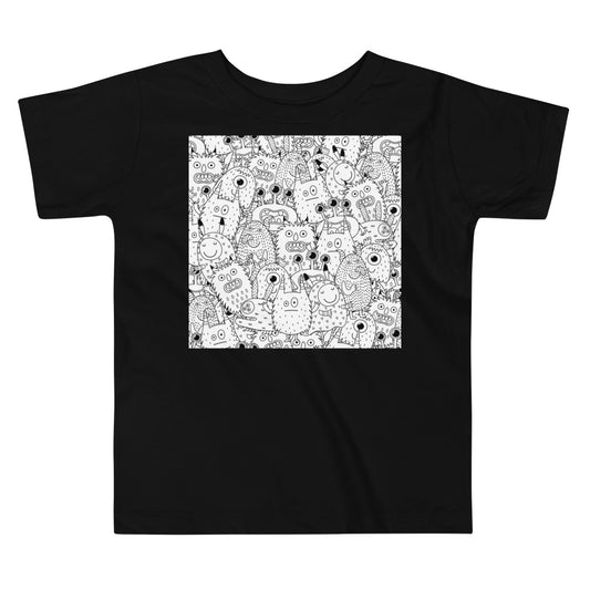 Premium Soft Toddler Tee - Funky Monsters
