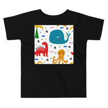 Load image into Gallery viewer, Premium Soft Toddler Tee - A Whale, A Dino &amp; an Octopus
