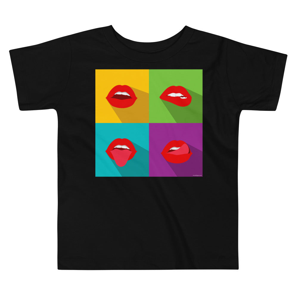 Premium Soft Toddler Tee - Pop Lips
