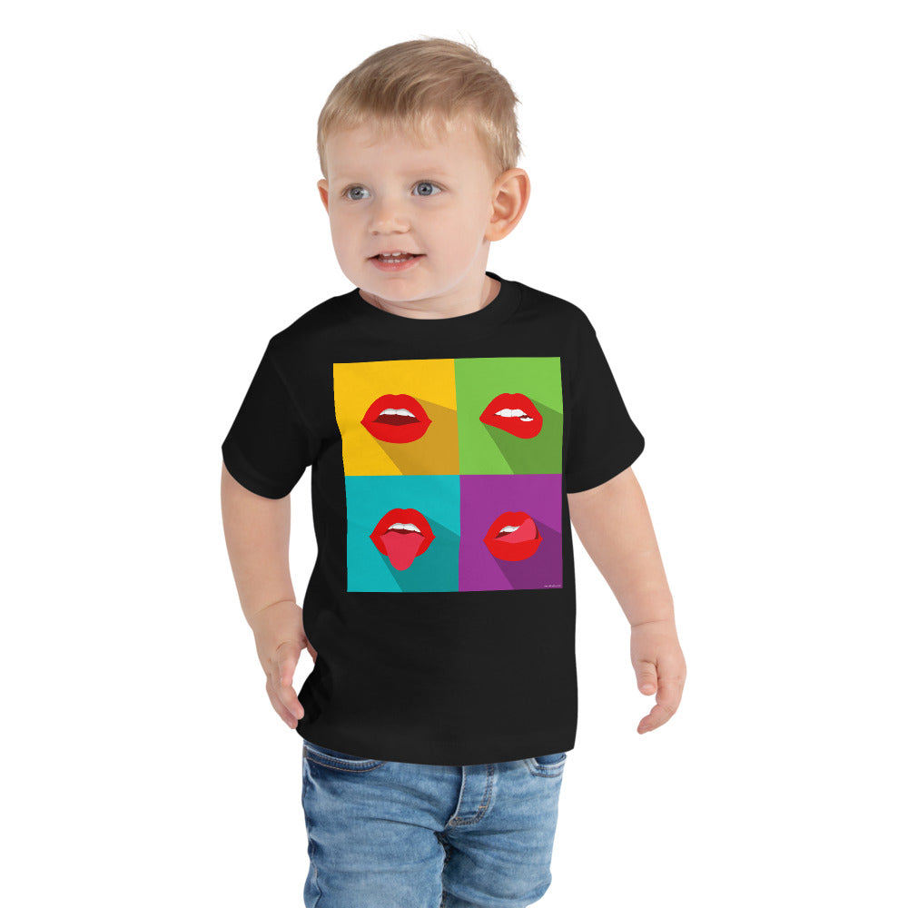 Premium Soft Toddler Tee - Pop Lips