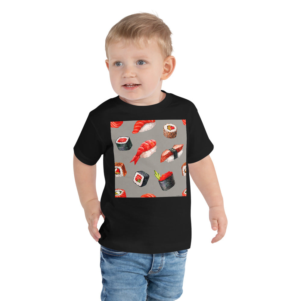 Premium Soft Toddler Tee - Sushi Pieces