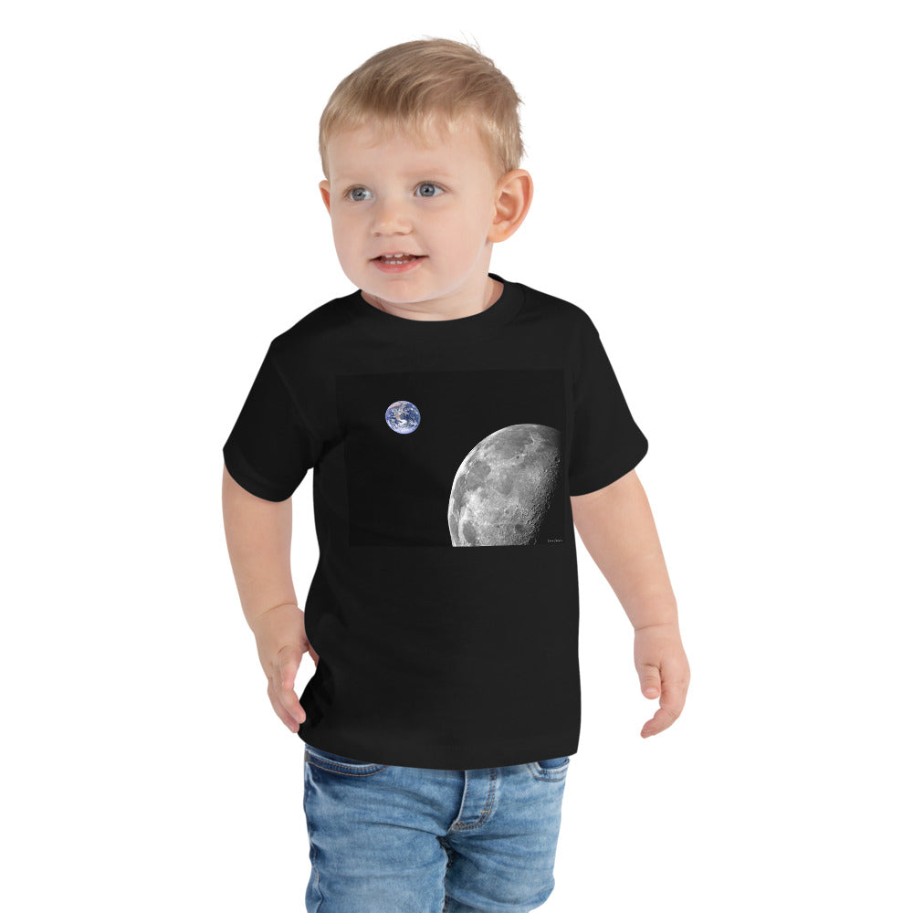 Premium Soft Toddler Tee - NASA Photo: Earth & Moon from Space