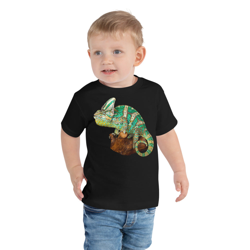 Premium Soft Toddler Tee - Green Vailed Chameleon