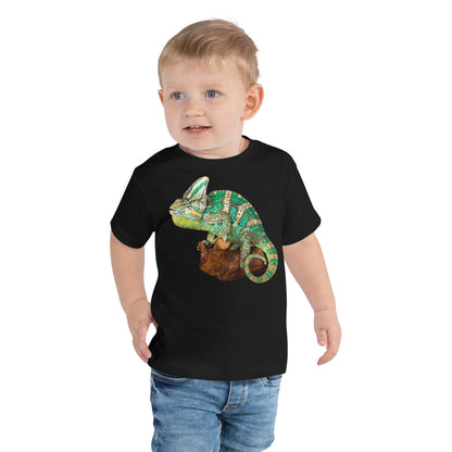 Premium Soft Toddler Tee - Green Vailed Chameleon