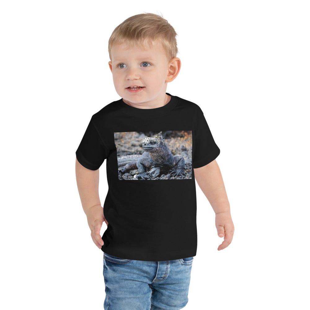 Premium Soft Toddler Tee - Galapagos Blue Marine Iguana