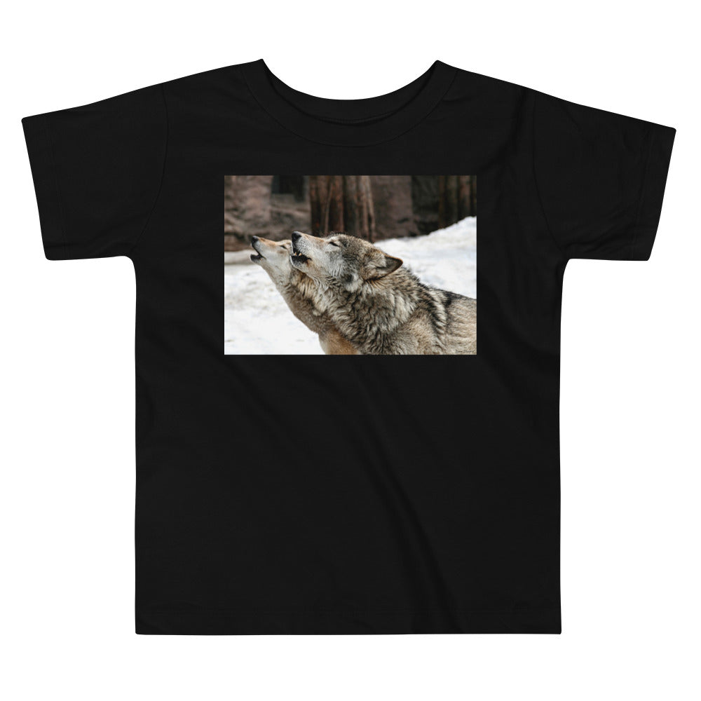 Premium Soft Toddler Tee - Wolf Harmony