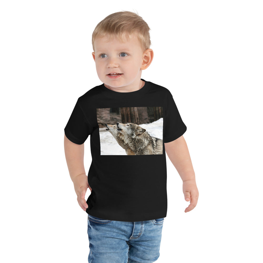 Premium Soft Toddler Tee - Wolf Harmony