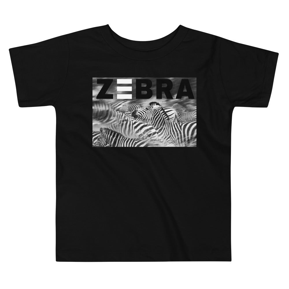 Premium Soft Toddler Tee - Zebra Blur