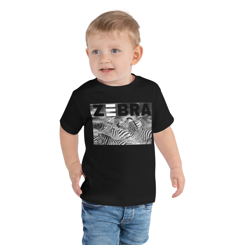 Premium Soft Toddler Tee - Zebra Blur