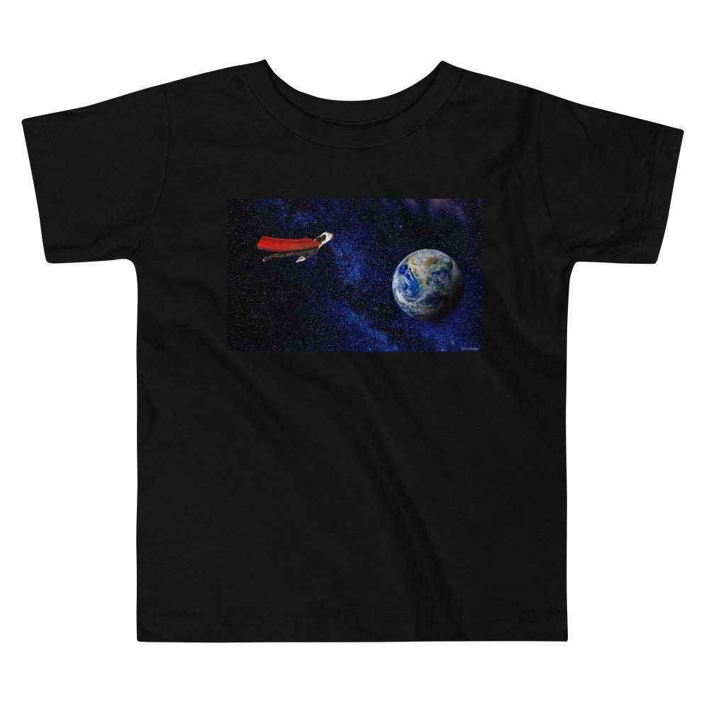 Premium Soft Toddler Tee - Super Dog in Space