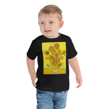 Load image into Gallery viewer, Premium Soft Toddler Tee - 12 Sunflowers on a Vase
