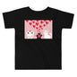 Premium Soft Toddler Tee - Pink Cat Love