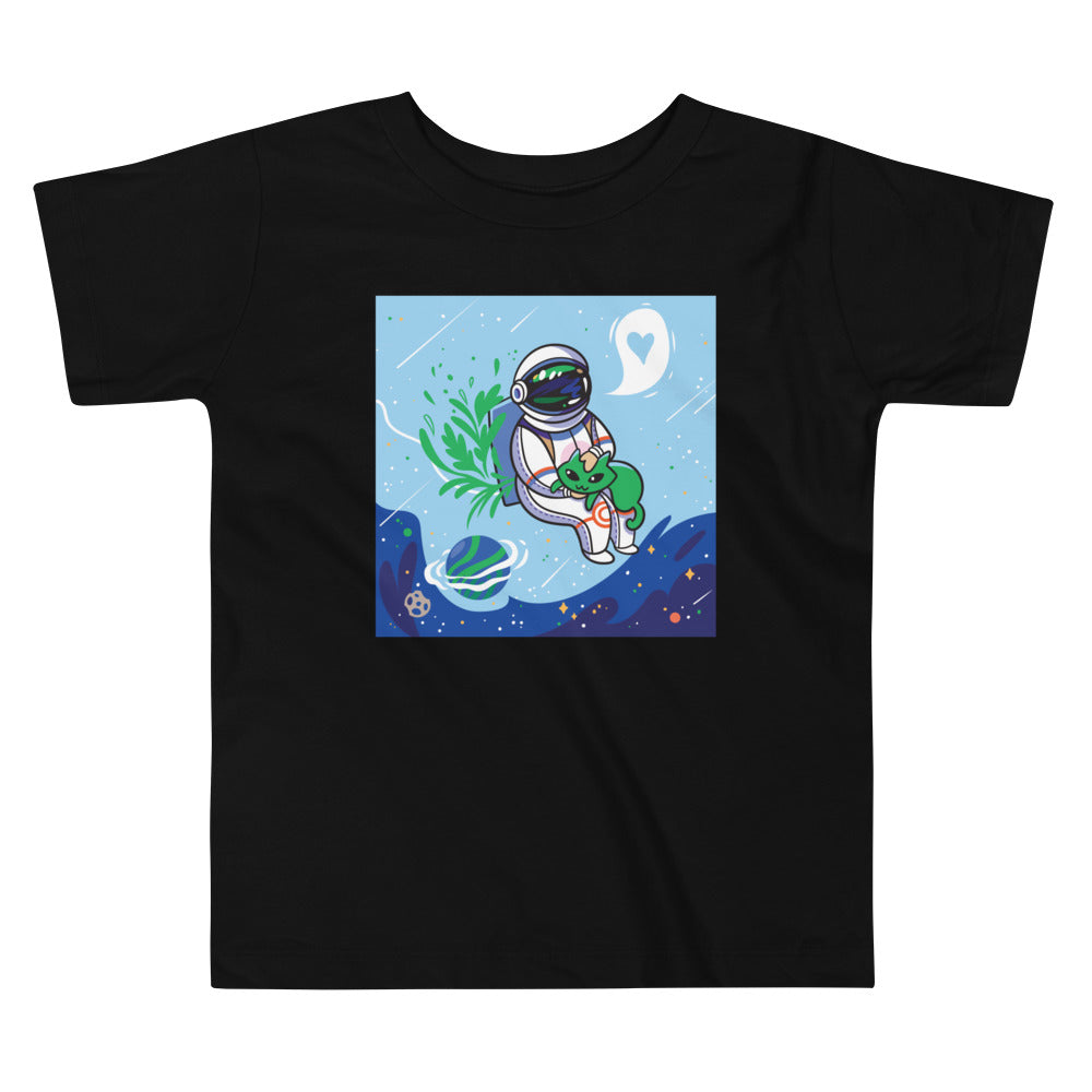 Astronaut & Alien Space Cat: Premium KIds Tee