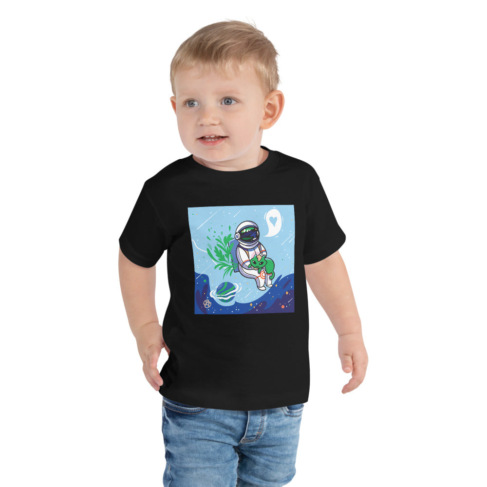Astronaut & Alien Space Cat: Premium KIds Tee