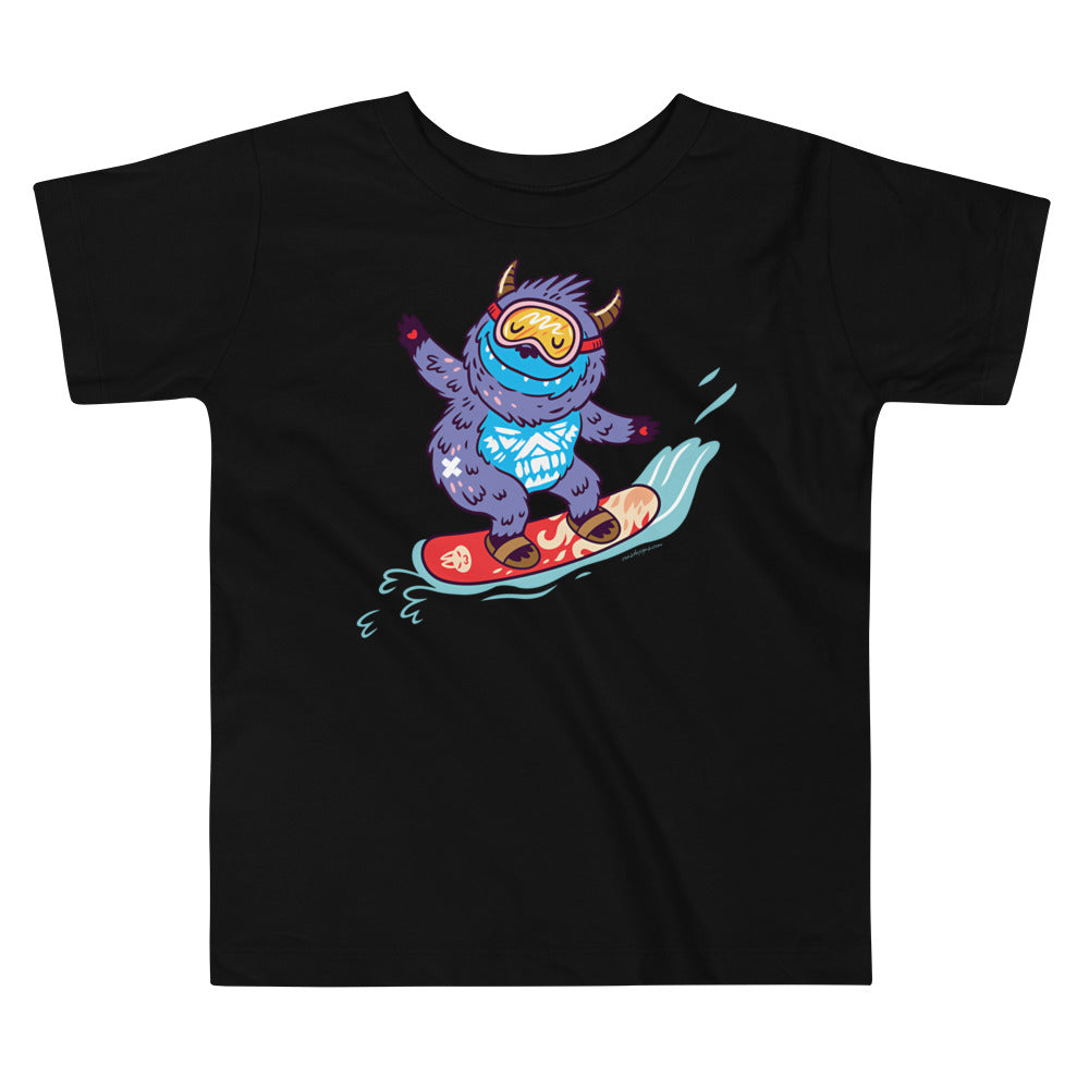Premium Toddler Tee - Yeti Shredding it!