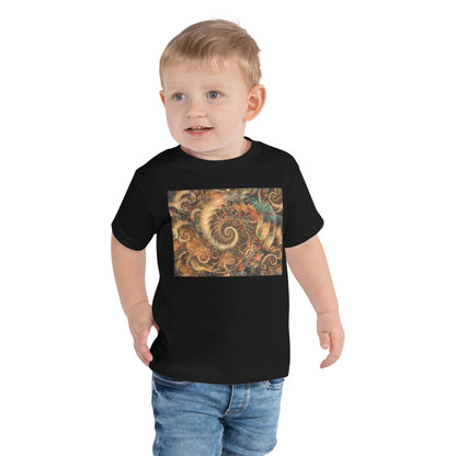 Premium Toddler Tee - Spiraling Spiral Fractals