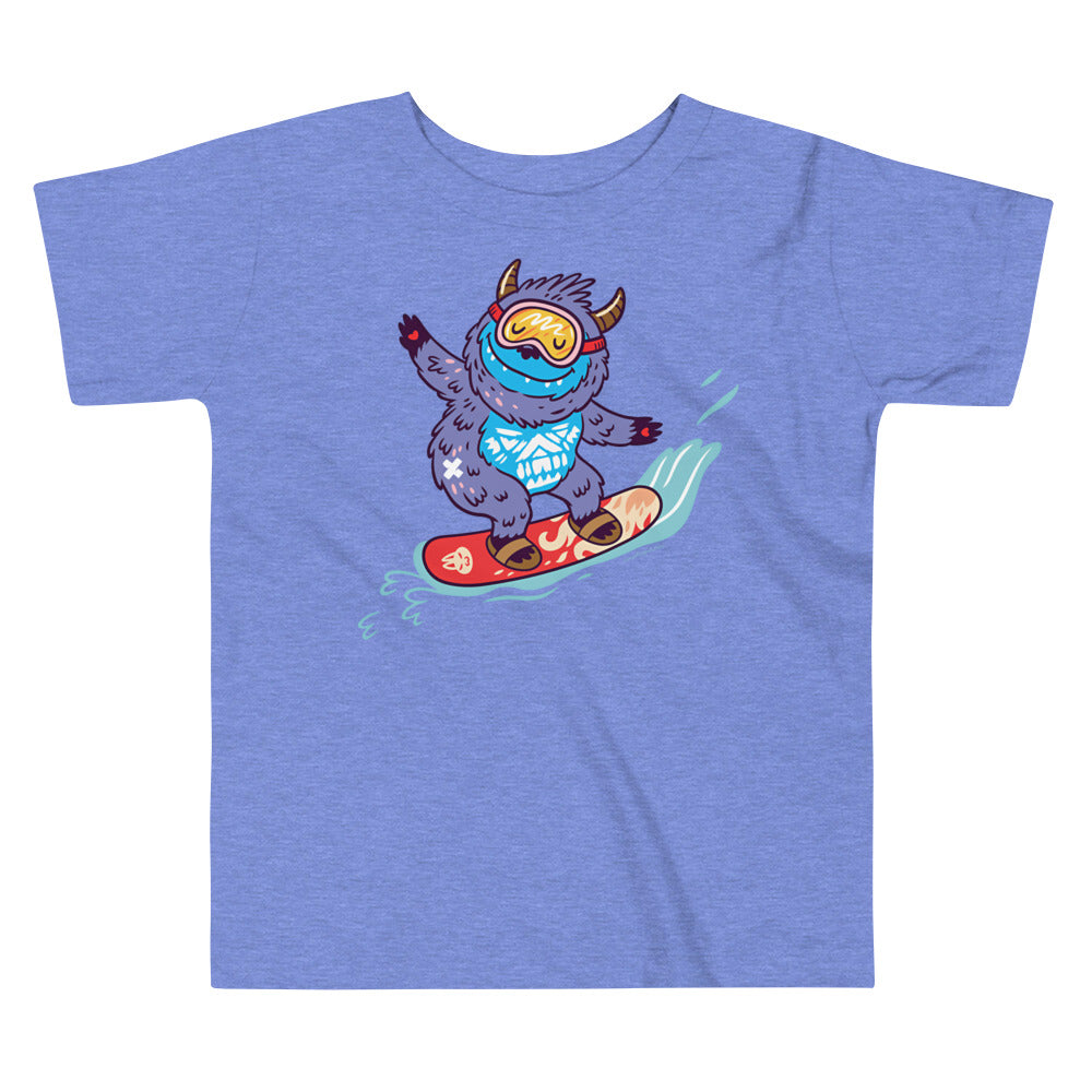 Premium Toddler Tee - Yeti Shredding it!