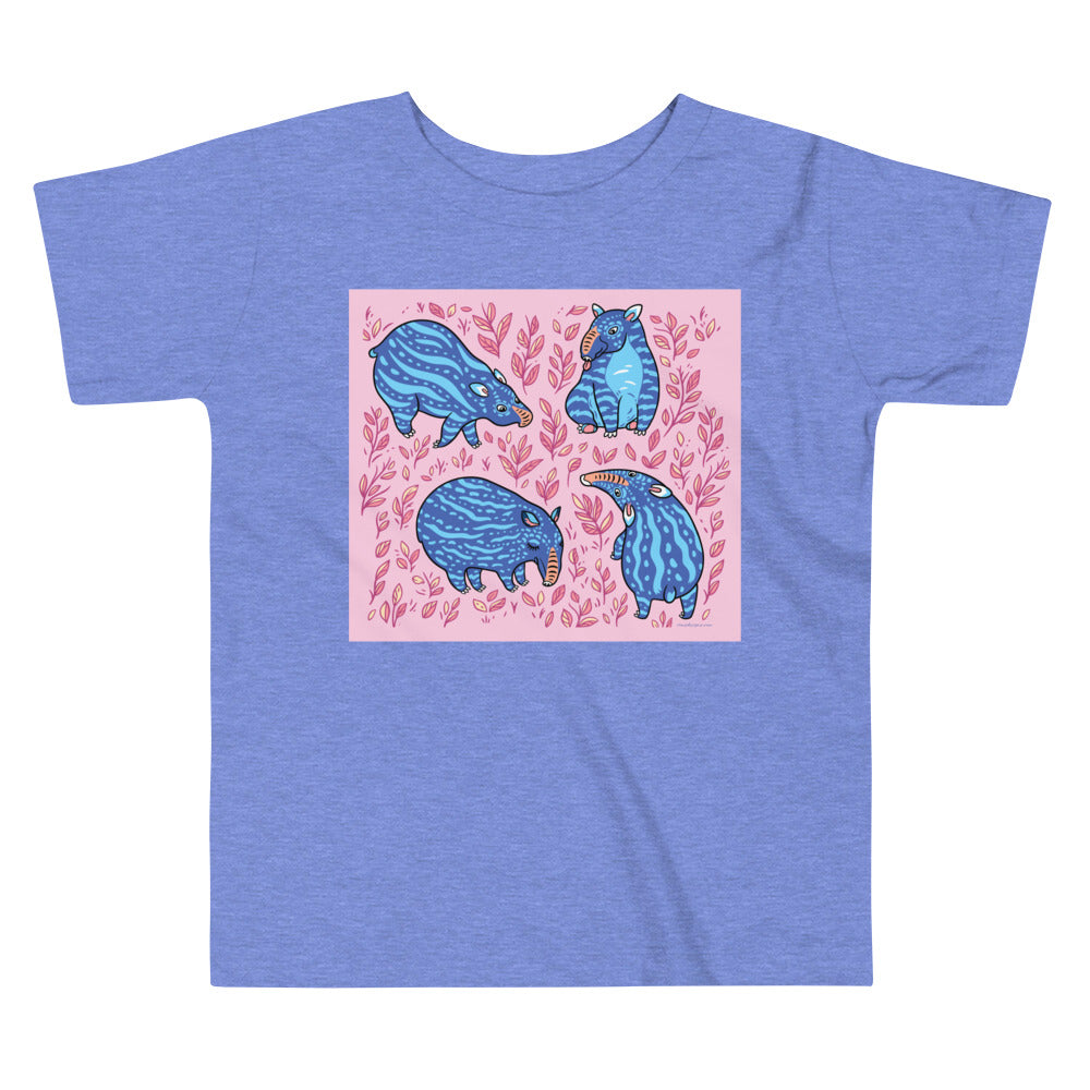 Premium Toddler Tee - Funny Blue Tapirs