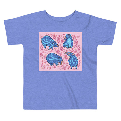 Premium Toddler Tee - Funny Blue Tapirs