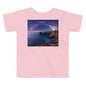 Premium Soft Toddler Tee - The Milky Way over a Rocky Bay