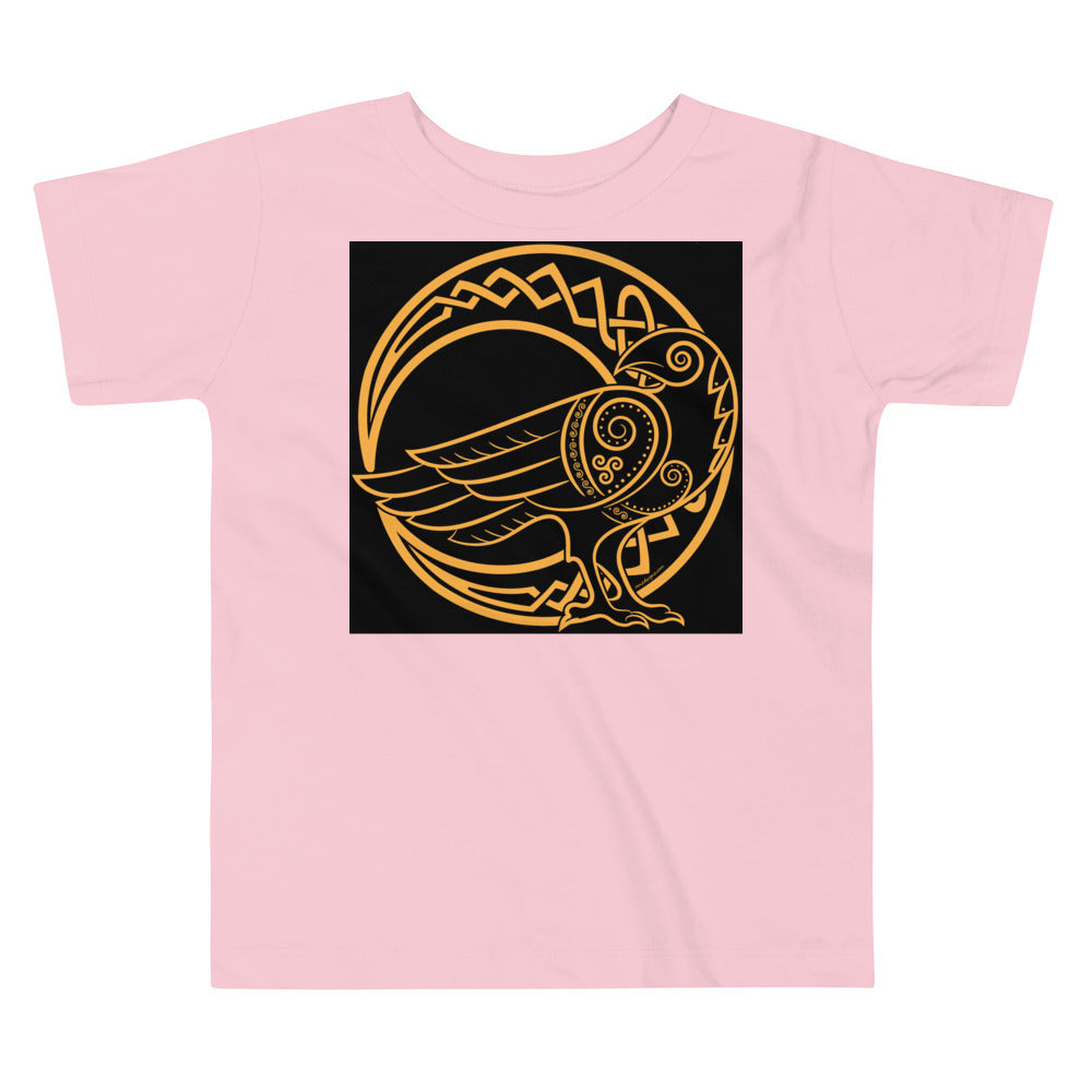 Premium Soft Toddler Tee - Odin's Raven on a Crescent Moon