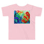 Premium Soft Toddler Tee - Red Flower Watercolor #3