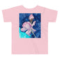Premium Soft Toddler Tee - Pink  Flower Watercolor