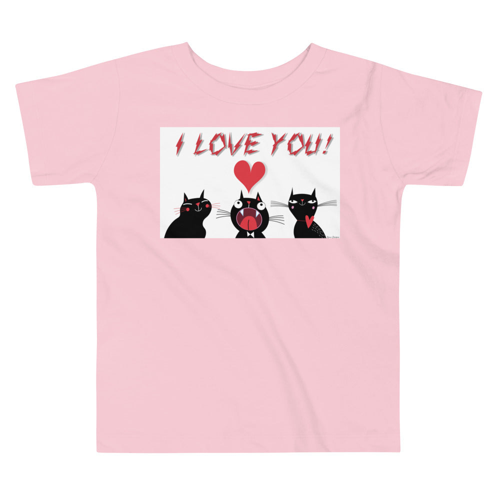 Premium Soft Toddler Tee - I love You