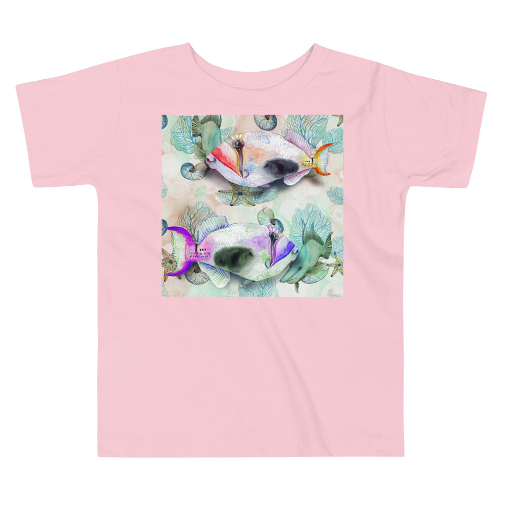 Premium Soft Toddler Tee - Painted Fish
