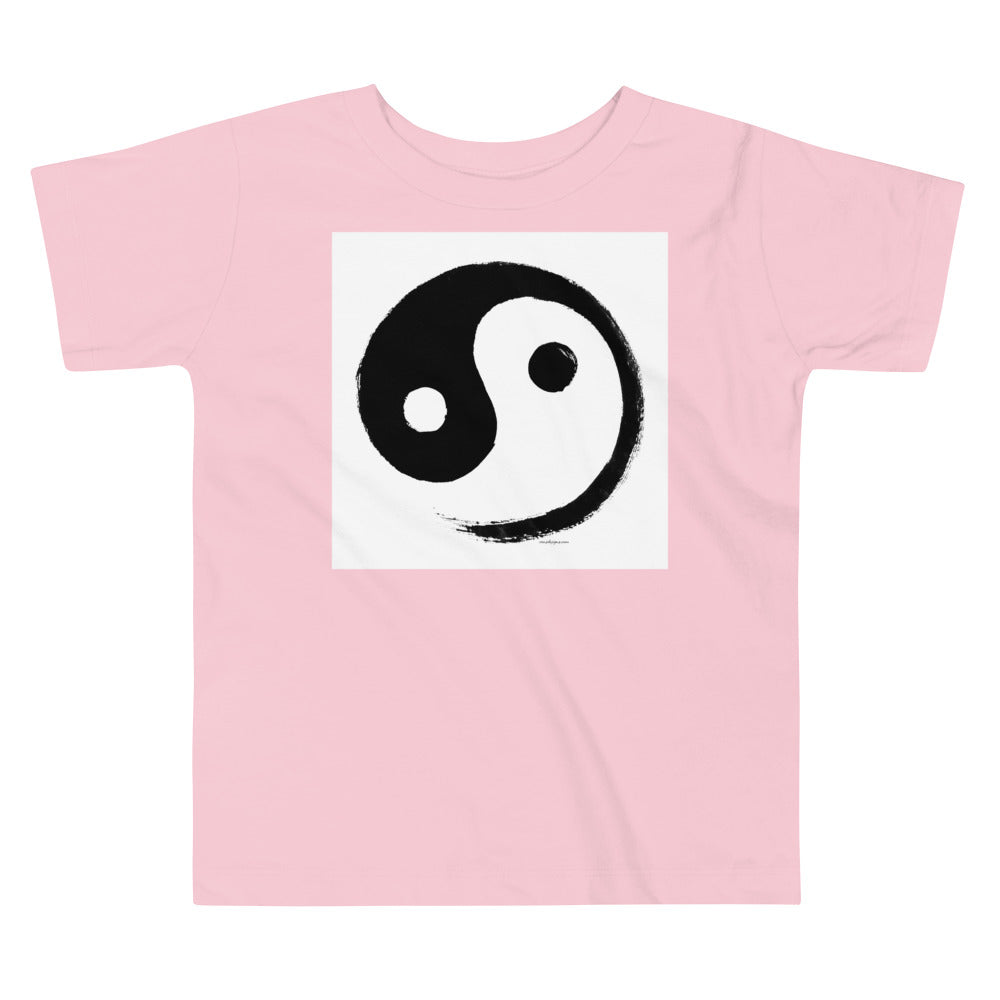 Premium Soft Toddler Tee - Ink Brush Yin Yang