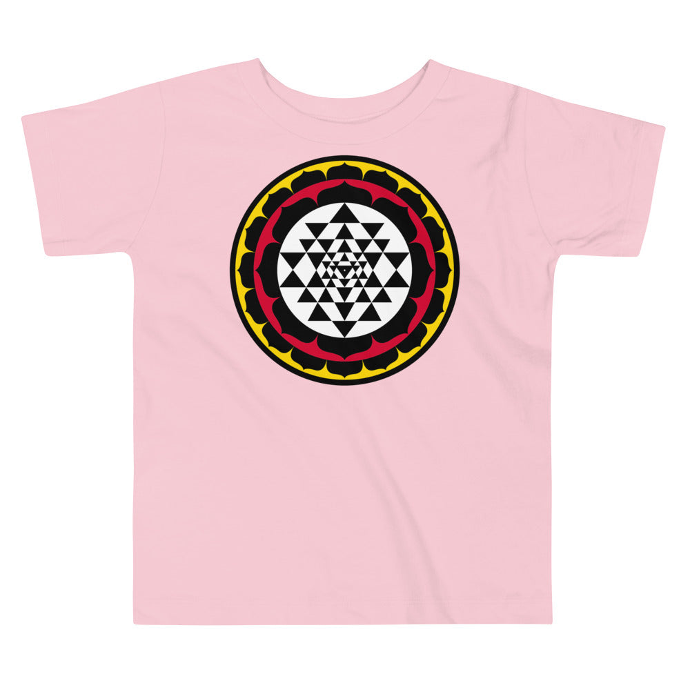 Premium Soft Toddler Tee - Sri Yantra Lotus Circle