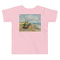 Premium Soft Toddler Tee - van Gogh: Fishing Boats in the Beach