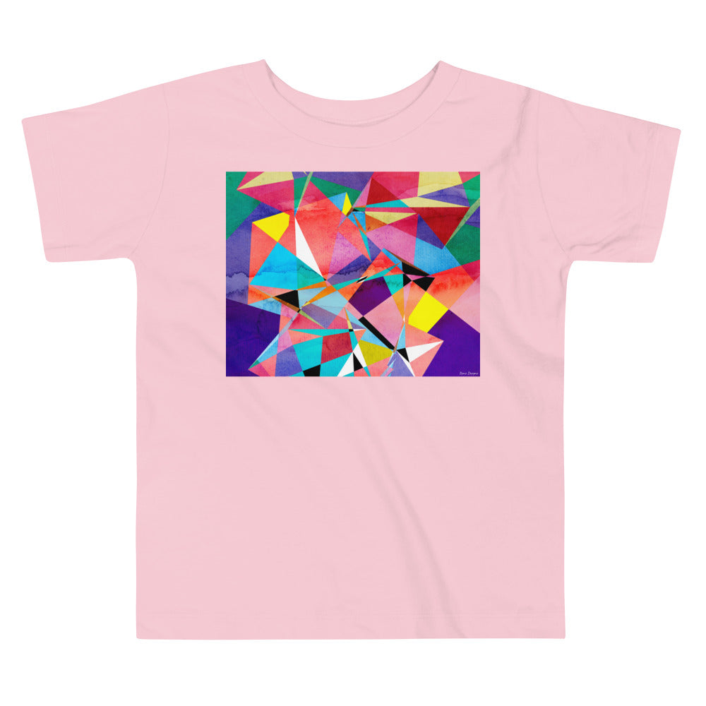 Premium Soft Toddler Tee - Abstract Triangles
