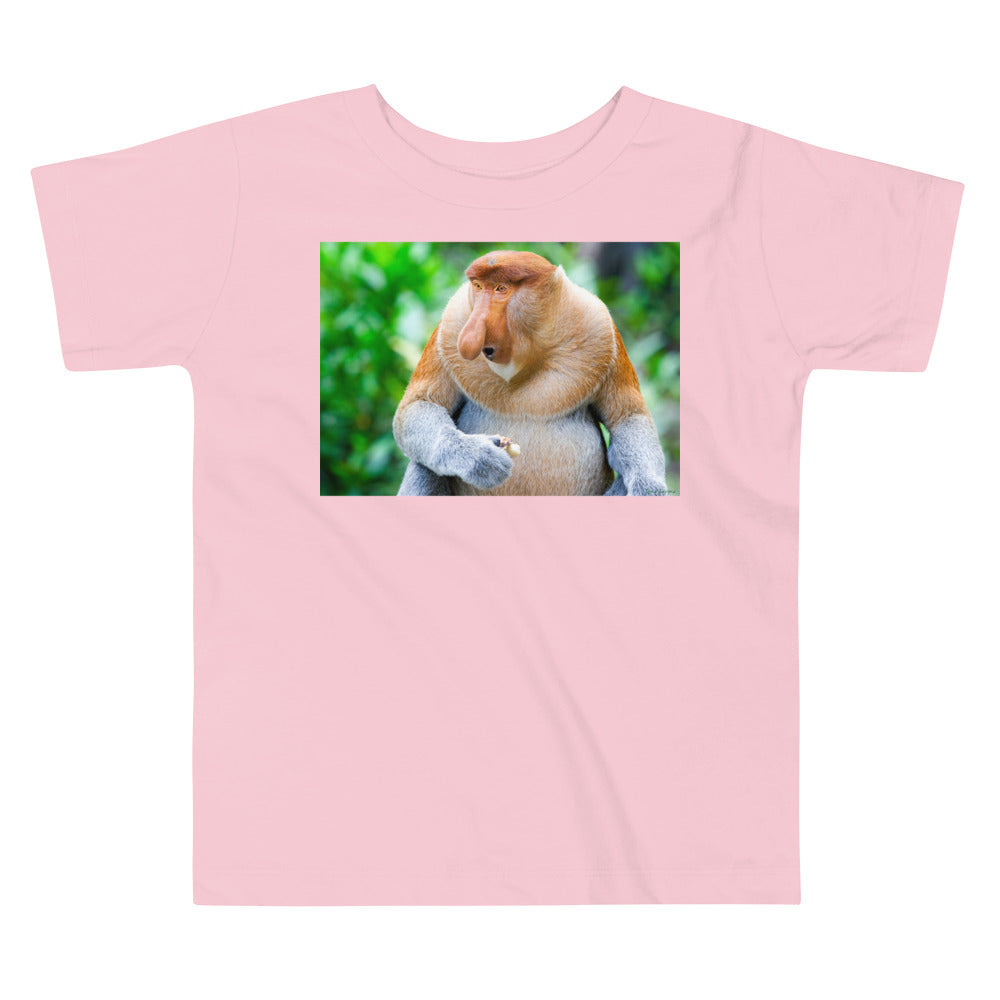 Premium Soft Toddler Tee - Nosey Monkey