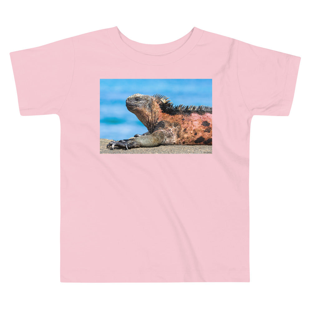 Premium Soft Toddler Tee - Basking Galapagos Marine Iguana