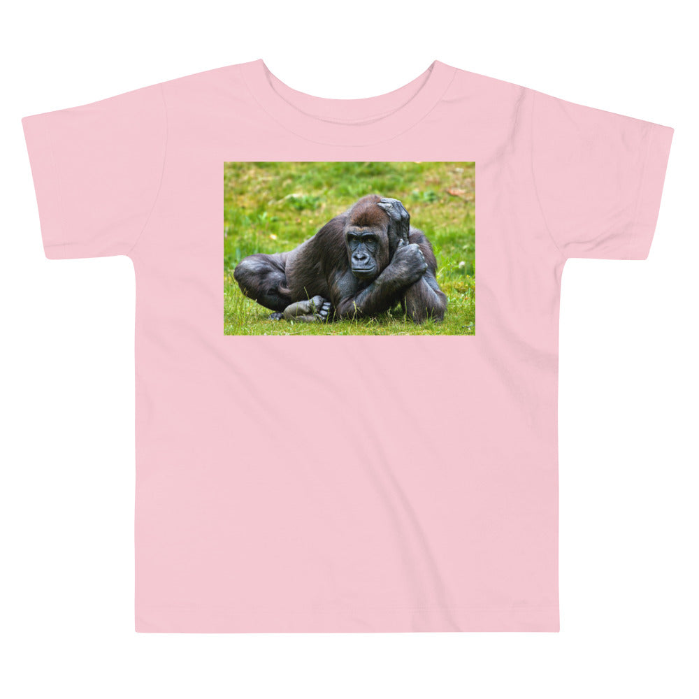Premium Soft Toddler Tee - Gorilla in the Grass