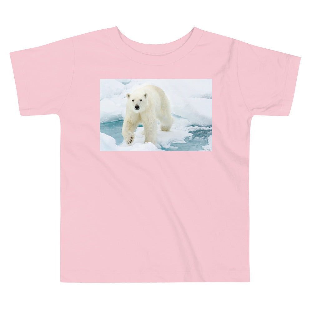 Premium Soft Toddler Tee - Polar Bear on Ice