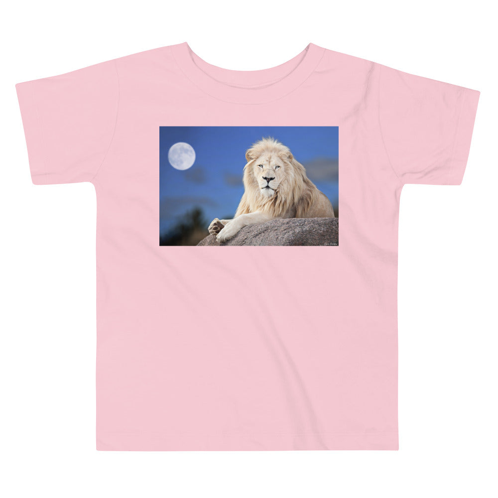 Premium Soft Toddler Tee - Lion in Moonlight